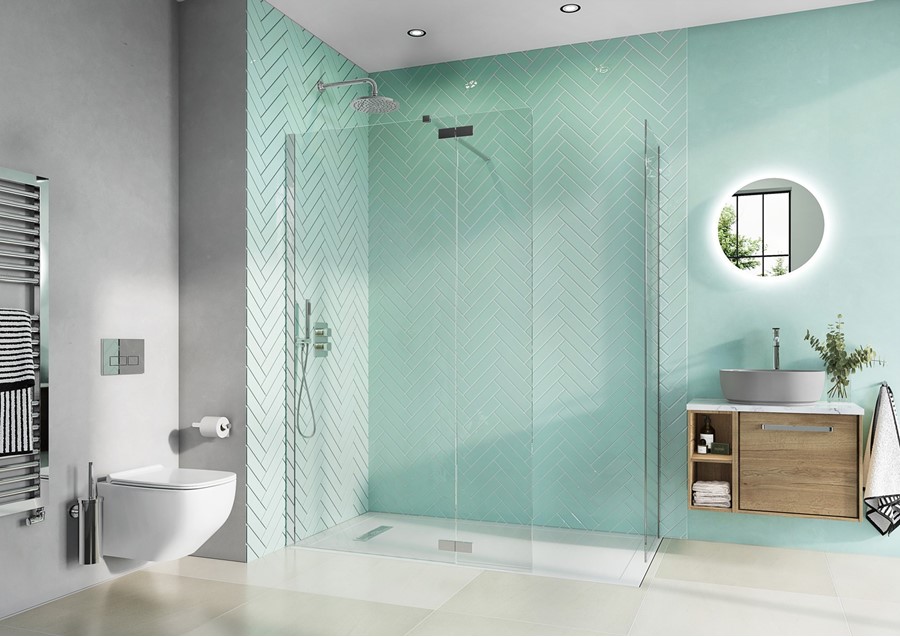 Infinity Walk In Shower Infinity 8 Walk In with Deflector Panel