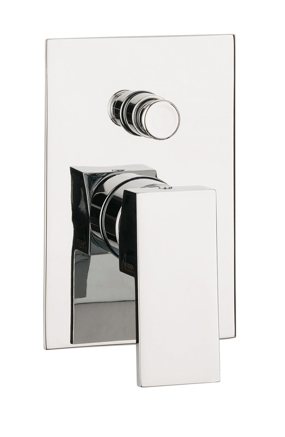 Water Square Manual Shower Valve with Diverter